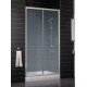 Душевая дверь в нишу Vegas Glass ZP 0105 07 02 стекло шиншилла, 105, раздвижная, профиль хром матовый
