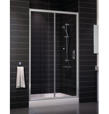 Душевая дверь в нишу Vegas Glass ZP 0115 07 01 стекло прозрачное, 115, раздвижная, профиль хром матовый