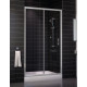 Душевая дверь в нишу Vegas Glass ZP 0115 07 01 стекло прозрачное, 115, раздвижная, профиль хром матовый