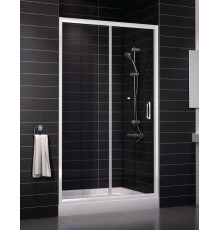 Душевая дверь в нишу Vegas Glass ZP 0115 01 01 стекло прозрачное, 115, раздвижная, профиль белый