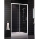 Душевая дверь в нишу Vegas Glass ZP 0115 01 01 стекло прозрачное, 115, раздвижная, профиль белый