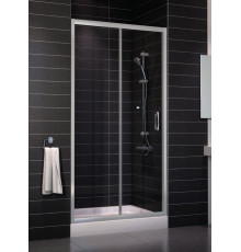 Душевая дверь в нишу Vegas Glass ZP 0100 07 01 стекло прозрачное, 100, раздвижная, профиль хром матовый