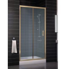 Душевая дверь в нишу Vegas Glass ZP 0100 05 10 стекло сатин, 100, раздвижная, профиль бронза