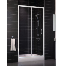 Душевая дверь в нишу Vegas Glass ZP 0105 01 01 стекло прозрачное, 105, раздвижная, профиль белый