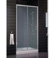 Душевая дверь в нишу Vegas Glass ZP 0100 07 10 стекло сатин, 100, раздвижная, профиль хром матовый