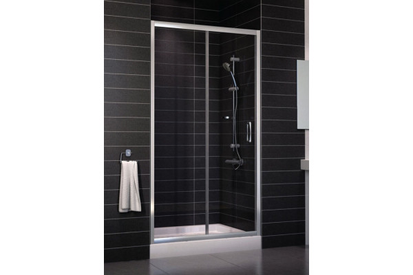 Душевая дверь в нишу Vegas Glass ZP 0105 08 01 стекло прозрачное, 105, раздвижная, профиль хром