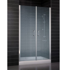 Душевая дверь в нишу Vegas Glass E2P 0075 08 02 стекло шиншилла, 75, распашная, профиль хром