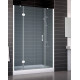 Душевая дверь в нишу Vegas Glass AFP-F 130 01 10 L стекло сатин, 130, распашная, профиль белый