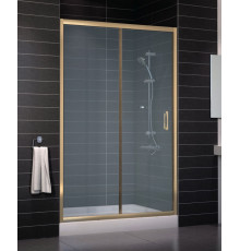 Душевая дверь в нишу Vegas Glass ZP 0125 05 10 стекло сатин, 125, раздвижная, профиль бронза