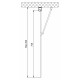 Душевая перегородка Vegas Glass EAF 76 07 10 стекло сатин, 76, профиль хром матовый