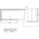 Шторка на ванну Vegas Glass E2V LUX 120 07 01 L профиль матовый хром, стекло прозрачное, складная, левая