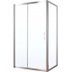 Душевой уголок Vegas Glass ZP+ZPV TUR NOVO 130*80 08 01 профиль глянцевый хром, стекло прозрачное, прямоугольный, двери раздвижные