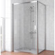 Душевой уголок Vegas Glass ZP+ZPV TUR NOVO 120*90 08 01 профиль глянцевый хром, стекло прозрачное, прямоугольный, двери раздвижные