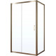 Душевой уголок Vegas Glass ZP+ZPV TUR NOVO 120*80 05 01 профиль бронза, стекло прозрачное, прямоугольный, двери раздвижные