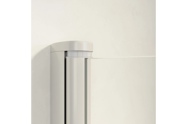 Душевой уголок Vegas Glass ZA-F Novo 120*90 01 01 профиль белый, стекло прозрачное, прямоугольный, двери раздвижные