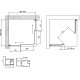 Душевой уголок Vegas Glass ZA-F Novo 110*100 02М 01 профиль черный матовый, стекло прозрачное, прямоугольный, двери раздвижные