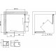 Душевой уголок Vegas Glass ZA-F Novo 110*90 01 01 профиль белый, стекло прозрачное, прямоугольный, двери раздвижные