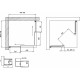 Душевой уголок Vegas Glass ZA-F Novo 110*80 02М 10 профиль черный матовый, стекло сатин, прямоугольный, двери раздвижные