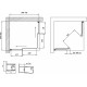 Душевой уголок Vegas Glass ZA-F Novo 100*90 01 01 профиль белый, стекло прозрачное, прямоугольный, двери раздвижные
