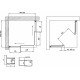 Душевой уголок Vegas Glass ZA-F Novo 100*80 07 01 профиль матовый хром, стекло прозрачное, прямоугольный, двери раздвижные
