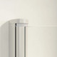 Душевой уголок Vegas Glass ZA-F Novo 100*80 01 01 профиль белый, стекло прозрачное, прямоугольный, двери раздвижные