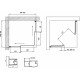 Душевой уголок Vegas Glass ZA-F Novo 90*80 02М 10 профиль черный матовый, стекло сатин, прямоугольный, двери раздвижные