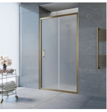 Душевая дверь в нишу Vegas Glass ZP TUR NOVO 105 05 10 105 см, профиль бронза, стекло сатин, раздвижная