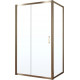 Душевой уголок Vegas Glass ZP+ZPV TUR NOVO 140*80 05 01 профиль бронза, стекло прозрачное, прямоугольный, двери раздвижные