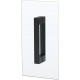 Душевая дверь в нишу Vegas Glass E2P Novo 70 02М 10 профиль черный матовый, стекло сатин, распашная