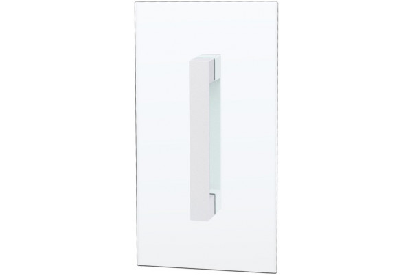 Душевая дверь в нишу Vegas Glass EP Novo h2000 95 01 01 профиль белый, стекло прозрачное, распашная
