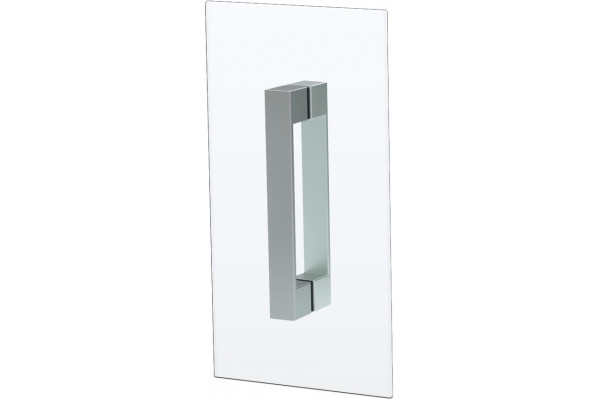 Душевая дверь в нишу Vegas Glass EP Novo h2000 90 07 01 профиль матовый хром, стекло прозрачное, распашная