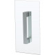 Душевая дверь в нишу Vegas Glass EP Novo h2000 90 07 01 профиль матовый хром, стекло прозрачное, распашная