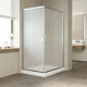 Душевой уголок Vegas Glass ZA-F Tur Novo 110*100 08 10 профиль глянцевый хром, стекло сатин, прямоугольный, двери раздвижные