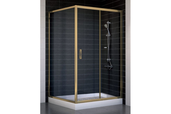 Душевой уголок Vegas Glass ZP+ZPV 110*100 05 01 стекло прозрачное, 110x100, прямоугольный, двери раздвижные