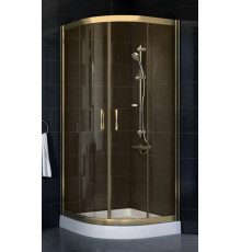 Душевой уголок Vegas Glass ZS 0090 05 05 стекло бронза, 90, четверть круга, двери раздвижные
