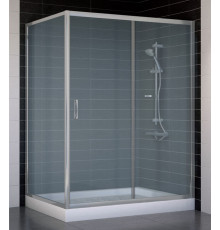 Душевой уголок Vegas Glass ZP+ZPV 140*90 07 10 стекло сатин, 140x90, прямоугольный, двери раздвижные