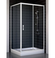 Душевой уголок Vegas Glass ZP+ZPV 100*90 01 01 стекло прозрачное, 100x90, прямоугольный, двери раздвижные