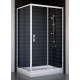 Душевой уголок Vegas Glass ZP+ZPV 100*90 01 01 стекло прозрачное, 100x90, прямоугольный, двери раздвижные