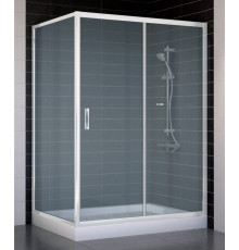Душевой уголок Vegas Glass ZP+ZPV 130*90 01 10 стекло сатин, 130x90, прямоугольный, двери раздвижные