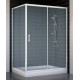 Душевой уголок Vegas Glass ZP+ZPV 130*90 01 10 стекло сатин, 130x90, прямоугольный, двери раздвижные