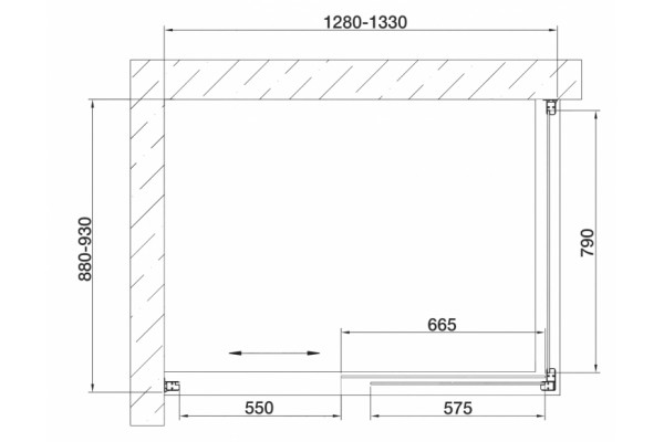 Душевой уголок Vegas Glass ZP+ZPV 130*90 01 10 стекло сатин, 130x90, прямоугольный, двери раздвижные