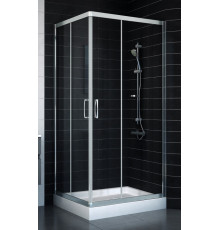 Душевой уголок Vegas Glass ZA-F 80*90 08 01 стекло прозрачное, 80x90, прямоугольный, двери раздвижные