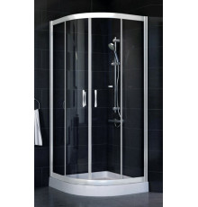 Душевой уголок Vegas Glass ZS 0090 01 01 стекло прозрачное, 90, четверть круга, двери раздвижные