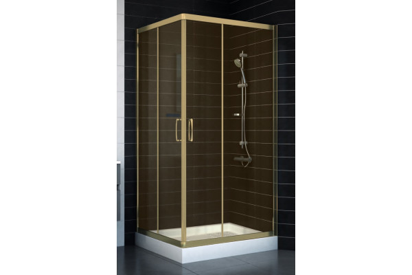 Душевой уголок Vegas Glass ZA 0090 05 05 стекло бронза, 90x90, квадратный, двери раздвижные