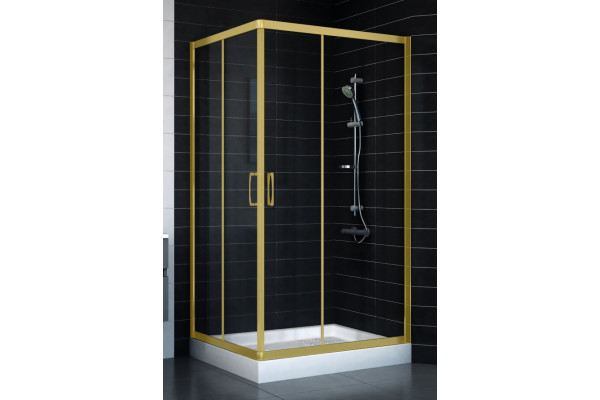Душевой уголок Vegas Glass ZA-F 90*100 09 01 стекло прозрачное, 90x100, прямоугольный, двери раздвижные