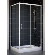 Душевой уголок Vegas Glass ZP+ZPV 100*80 01 01 стекло прозрачное, 100x80, прямоугольный, двери раздвижные