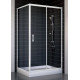 Душевой уголок Vegas Glass ZP+ZPV 100*80 01 01 стекло прозрачное, 100x80, прямоугольный, двери раздвижные