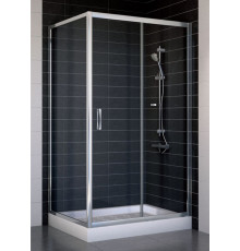Душевой уголок Vegas Glass ZP+ZPV 100*80 08 01 стекло прозрачное, 100x80, прямоугольный, двери раздвижные
