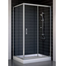 Душевой уголок Vegas Glass ZP+ZPV 100*80 07 01 стекло прозрачное, 100x80, прямоугольный, двери раздвижные