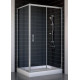 Душевой уголок Vegas Glass ZP+ZPV 100*80 07 01 стекло прозрачное, 100x80, прямоугольный, двери раздвижные